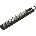 Wera riem a3 torx hf zyklop bitmoerenset met houderfunctie, 1 4 aandrijving dopsleutel (zwart zilver)