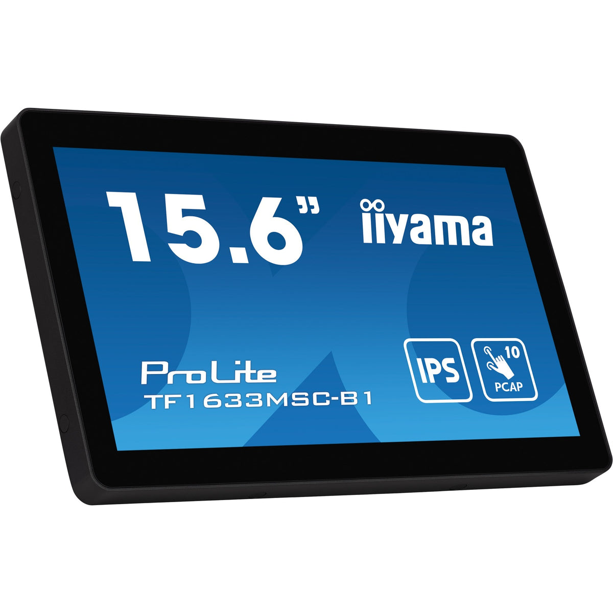 Iiyama prolite tf1633msc-b1 15.6 touchscreen monitor (zwart, 1x displayport, 1x hdmi, 2x usb-a)