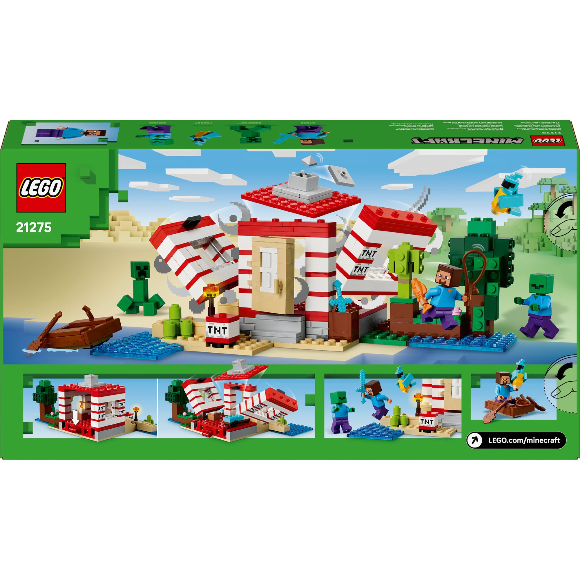 LEGO 21275 Minecraft Das TNT-Dschungelhaus