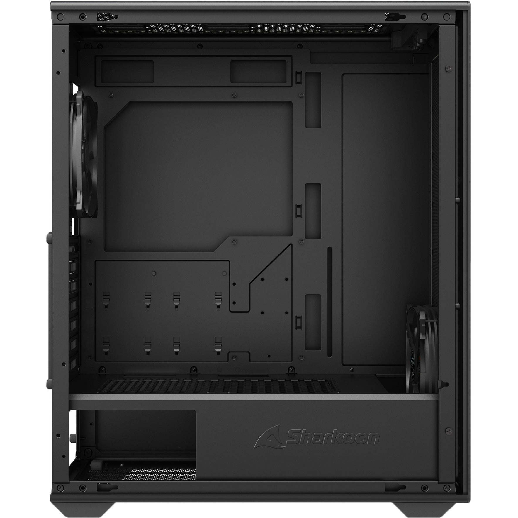 Sharkoon vk3 midi tower behuizing (zwart | 2x usb-a)