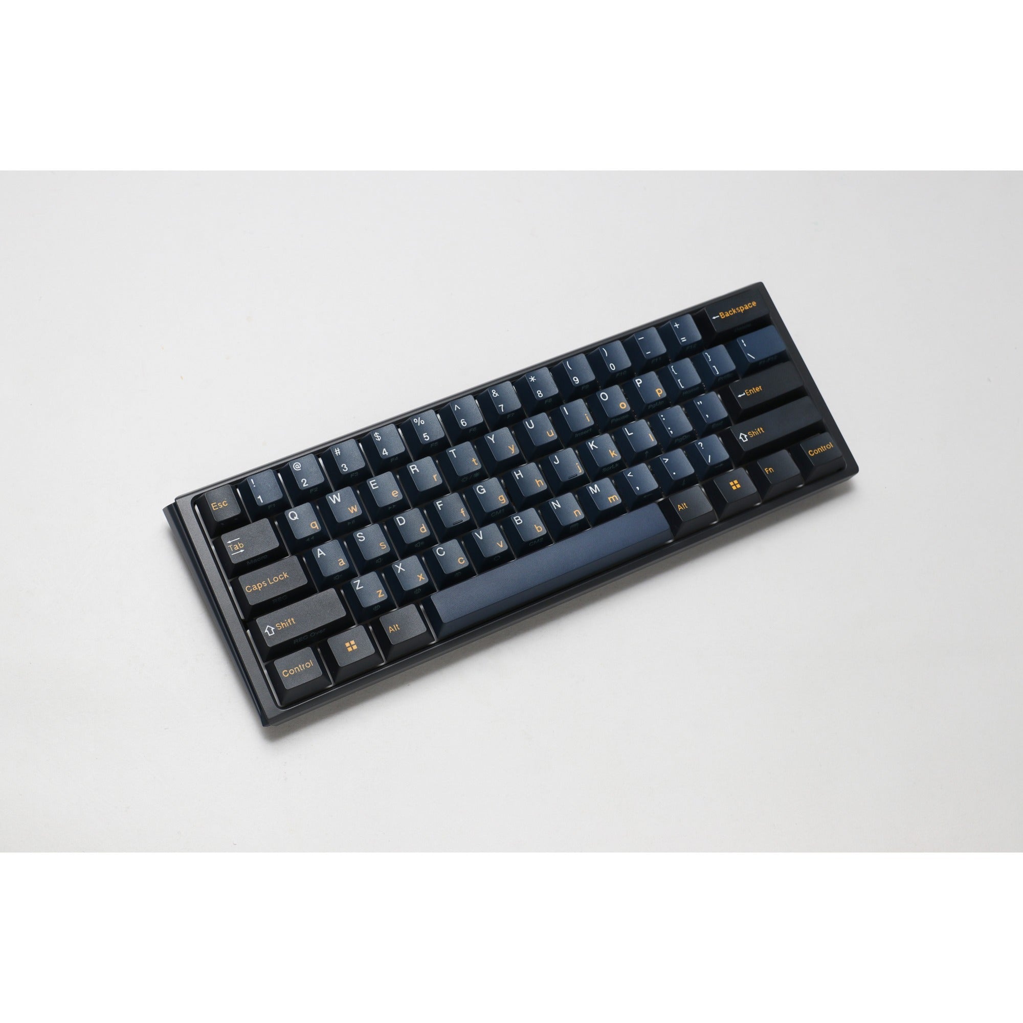Ducky one 3 pro mini, gaming toetsenbord (zwart, us lay-out, cherry mx2a blue, rgb led, double-shot pbt, quack mechanics, 60%, hot swap)