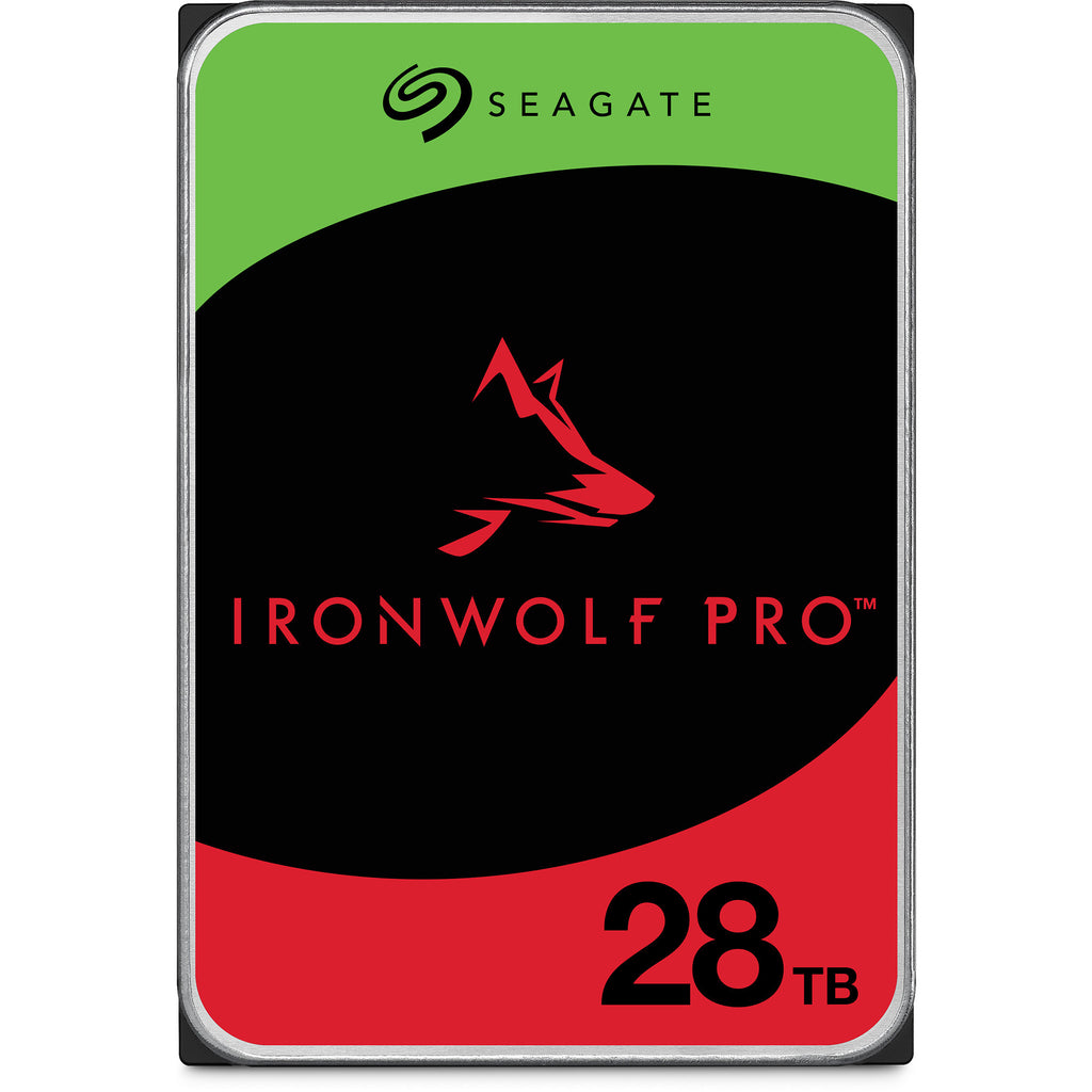 Seagate ironwolf pro 28 tb harde schijf (st28000nt000, sata 600, 24 7)