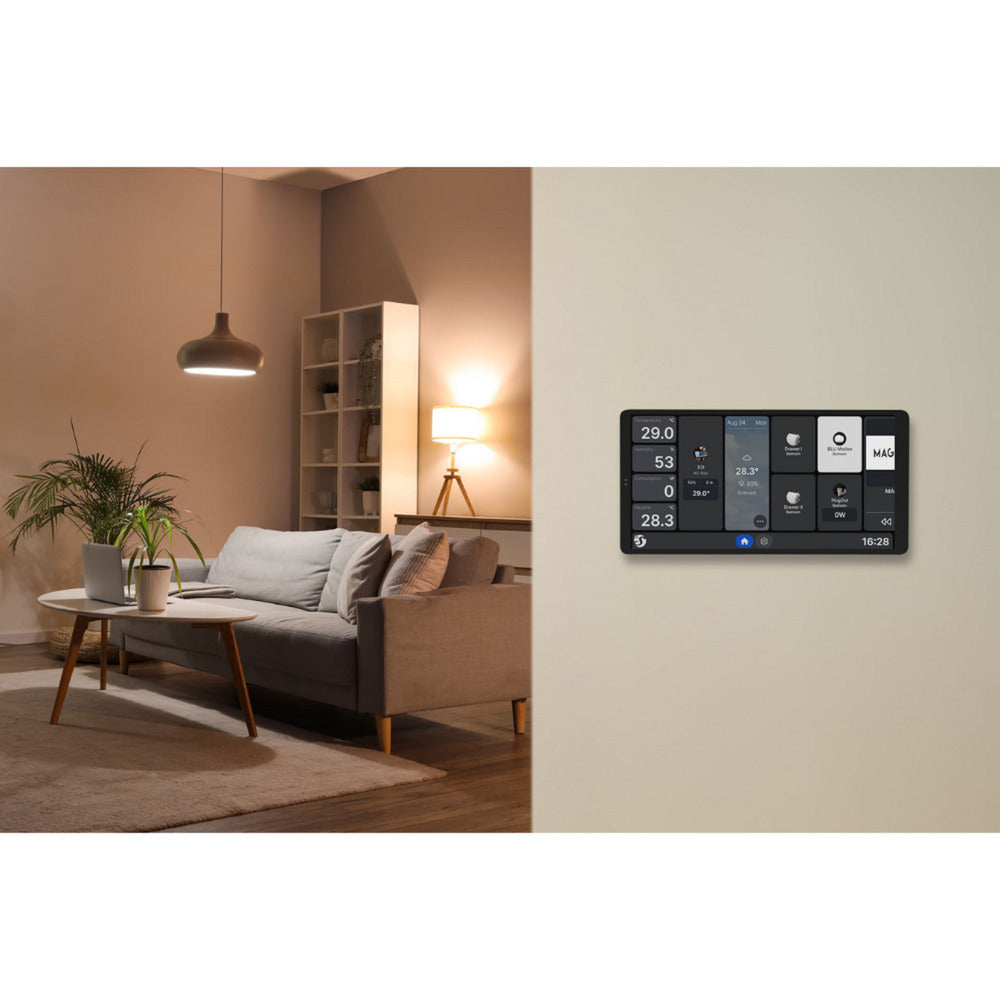 Shelly wall display x2i bedieningspaneel (zwart, touchscreen, wi-fi 6, bluetooth 5.4)