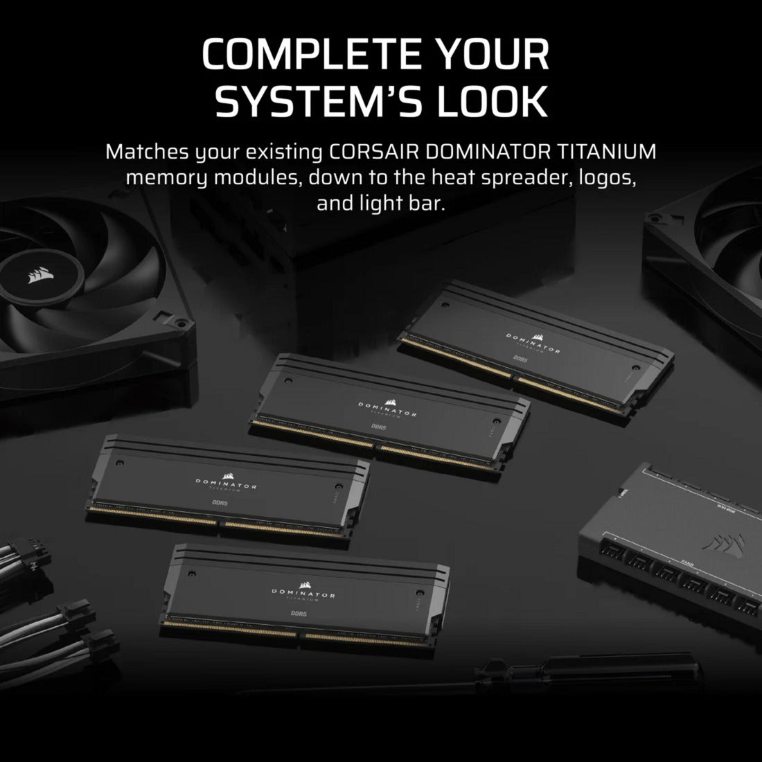 Corsair dominator titanium ddr5 lighting enhancement kit ledverlichting (zwart)