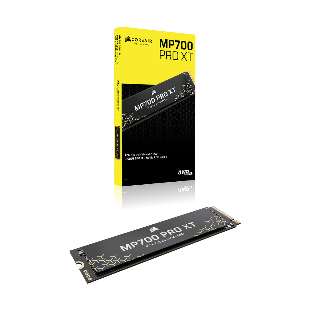 Corsair mp700 pro xt 4 tb ssd (zwart, pcie gen5 x4 nvme 2.0, m.2 2280, 3d tlc nand)