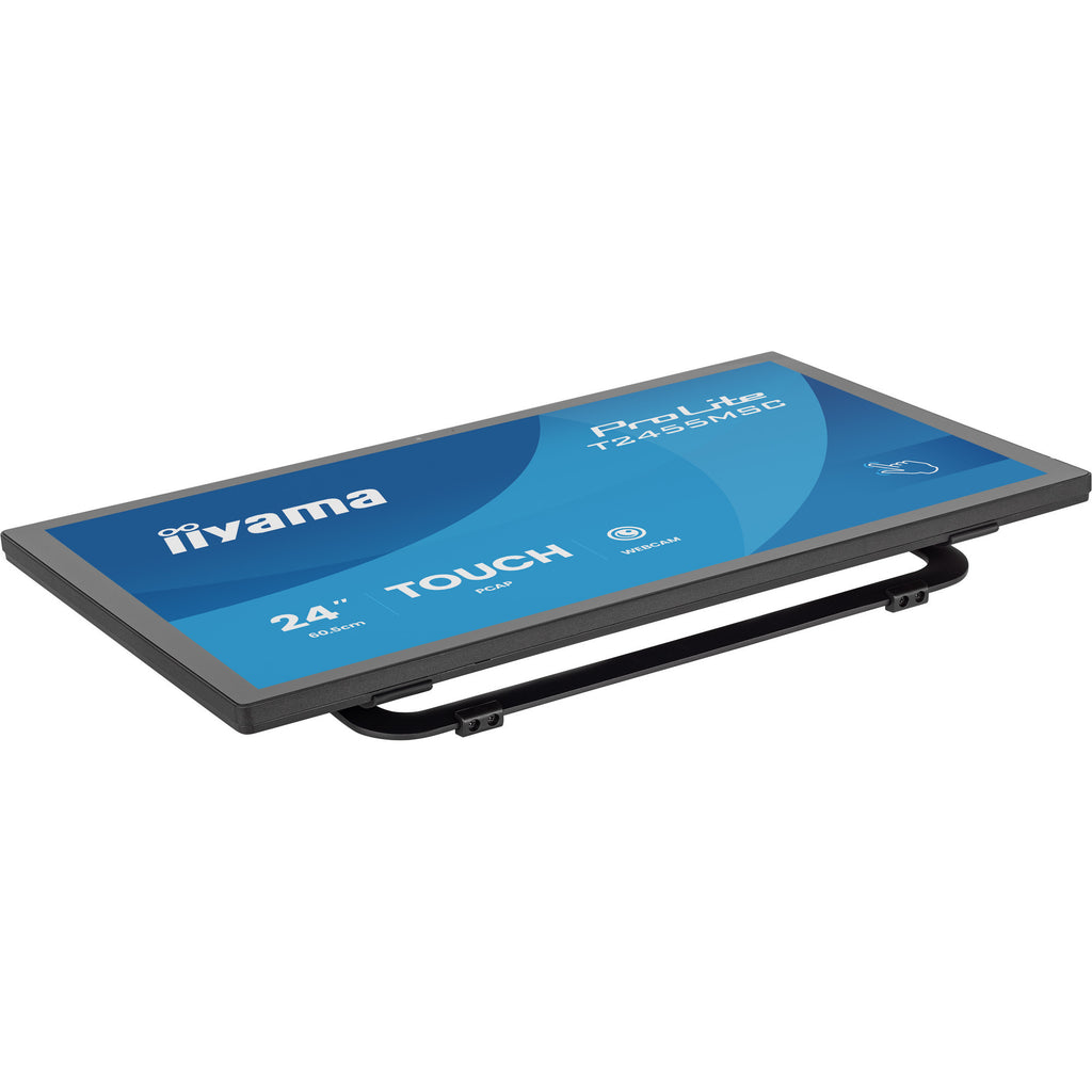 Iiyama prolite t2455msc-b2 23.8 touchscreen monitor (zwart, 1x displayport, 1x hdmi, 2x usb-a, 120 hz, webcam)