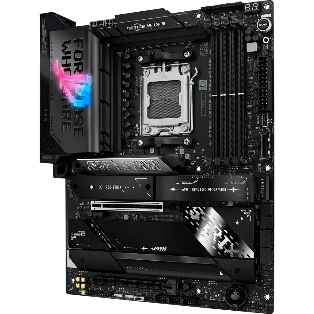 Asus rog strix x870e-e gaming wifi socket am5 moederbord (5 gb-lan, wi-fi 7, bt, sound, atx)