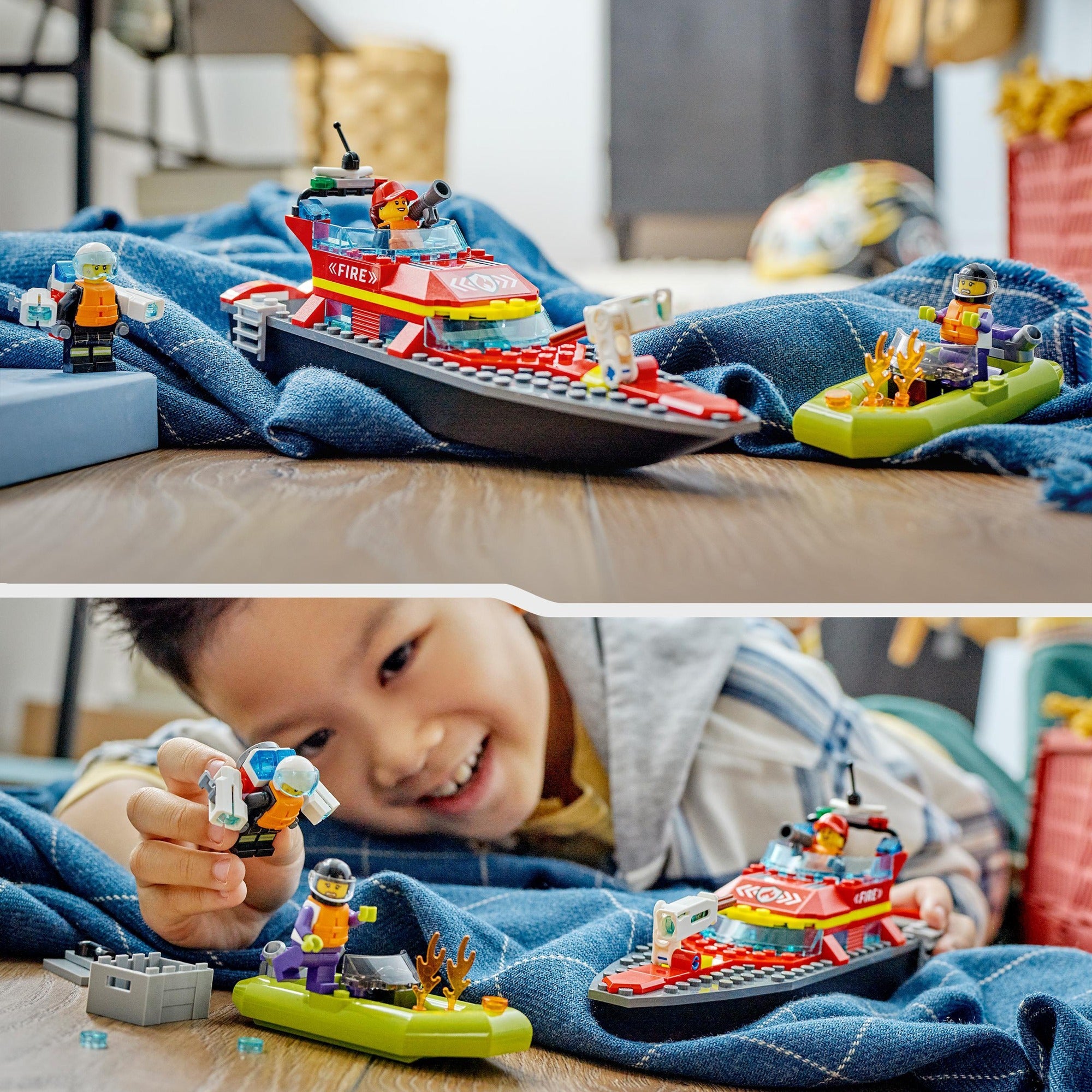 Lego City 60373 Rettungsbootbrand