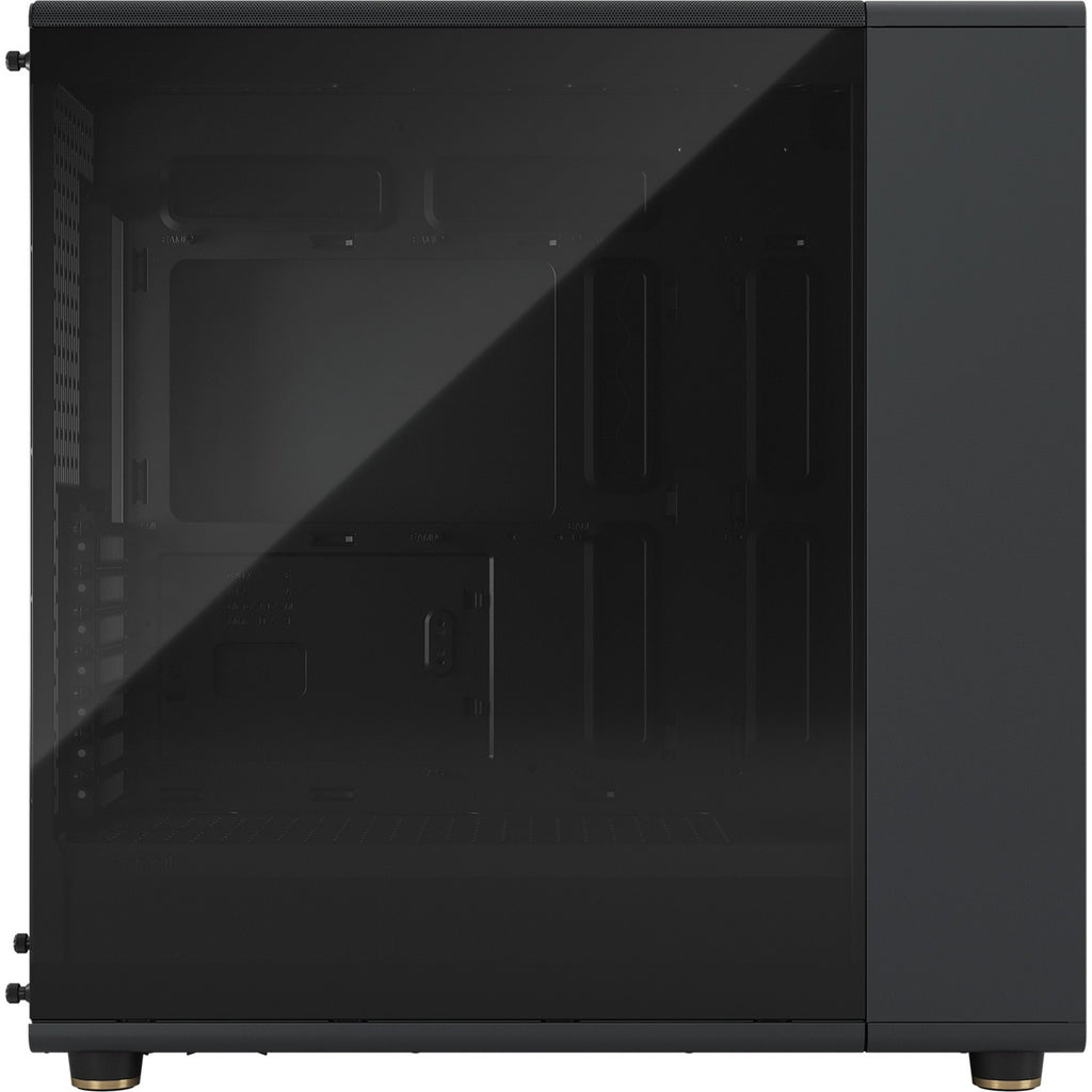 Fractal design north xl midi tower behuizing (zwart houtkleur | 2x usb-a | 1x usb-c | tempered glass)