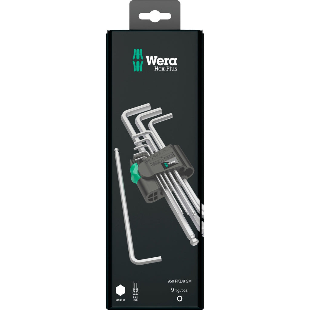 Wera 950 9 hex-plus inbussleutelset - 9 delige - 1,5-10mm - 4013288030160
