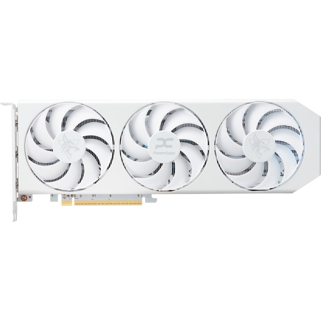 Powercolor radeon rx 9060 xt hellhound spectral white 16g grafische kaart (wit, rdna4, gddr6, 2x displayport, 1x hdmi 2.1)