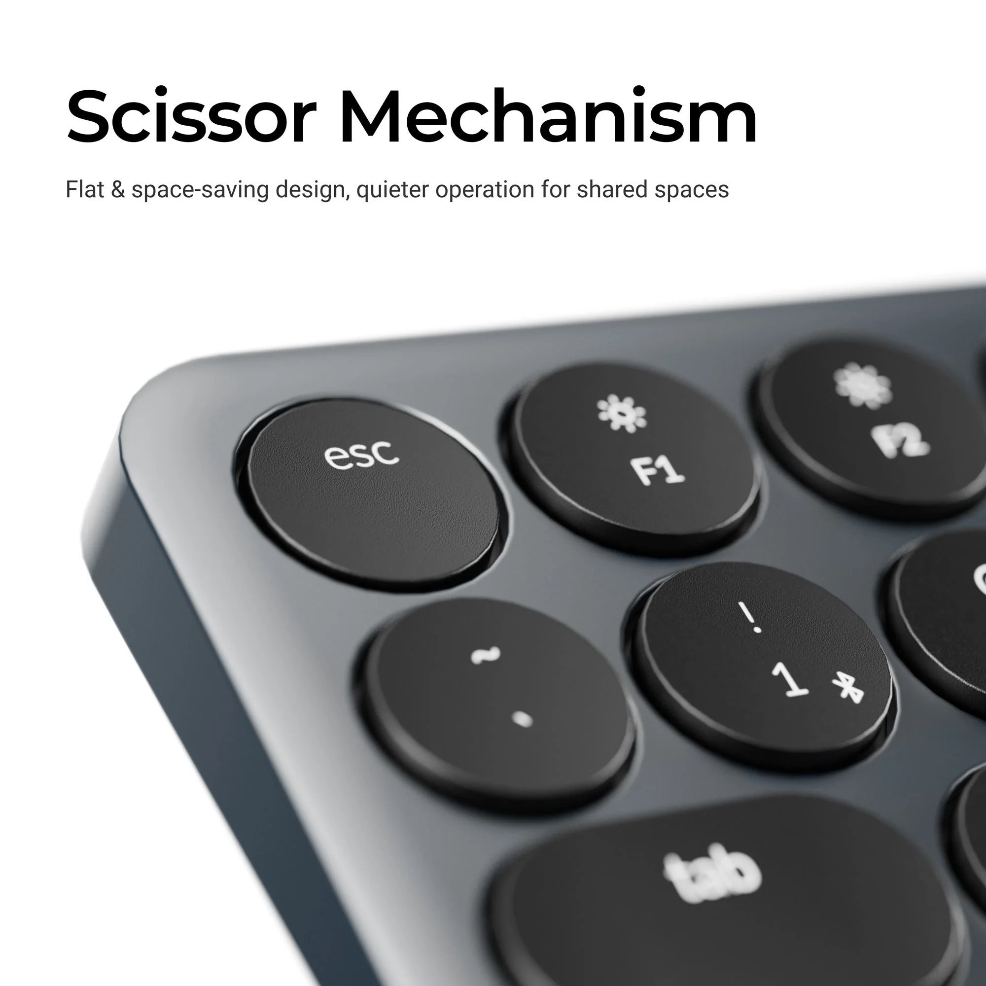 Keychron b3 pro-k1 toetsenbord (grijs, us lay-out (qwerty), scissor switches, 75%, abs keycaps, 2.4 ghz | bluetooth | usb)