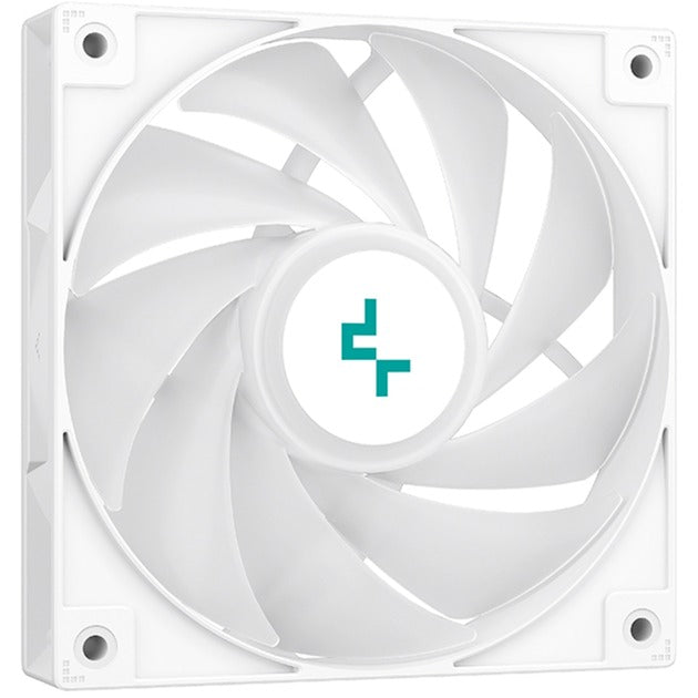 Deepcool ag620 wh argb cpu-koeler (wit, 4-pin pwm, rgb led)