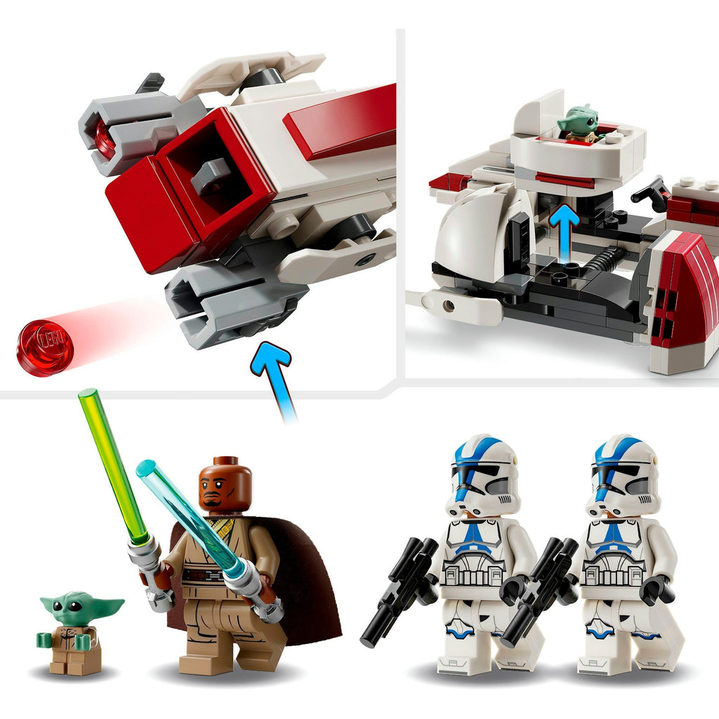 Lego star wars - barc speeder ontsnapping constructiespeelgoed (75378)