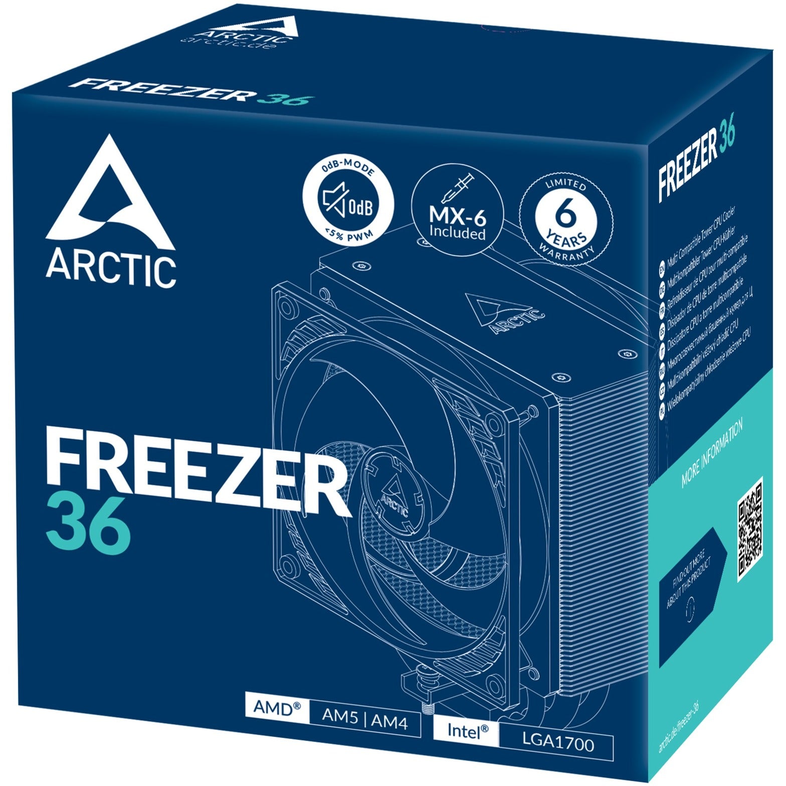 Arctic freezer 36 cpu-koeler (aluminium, 4-pin pwm)