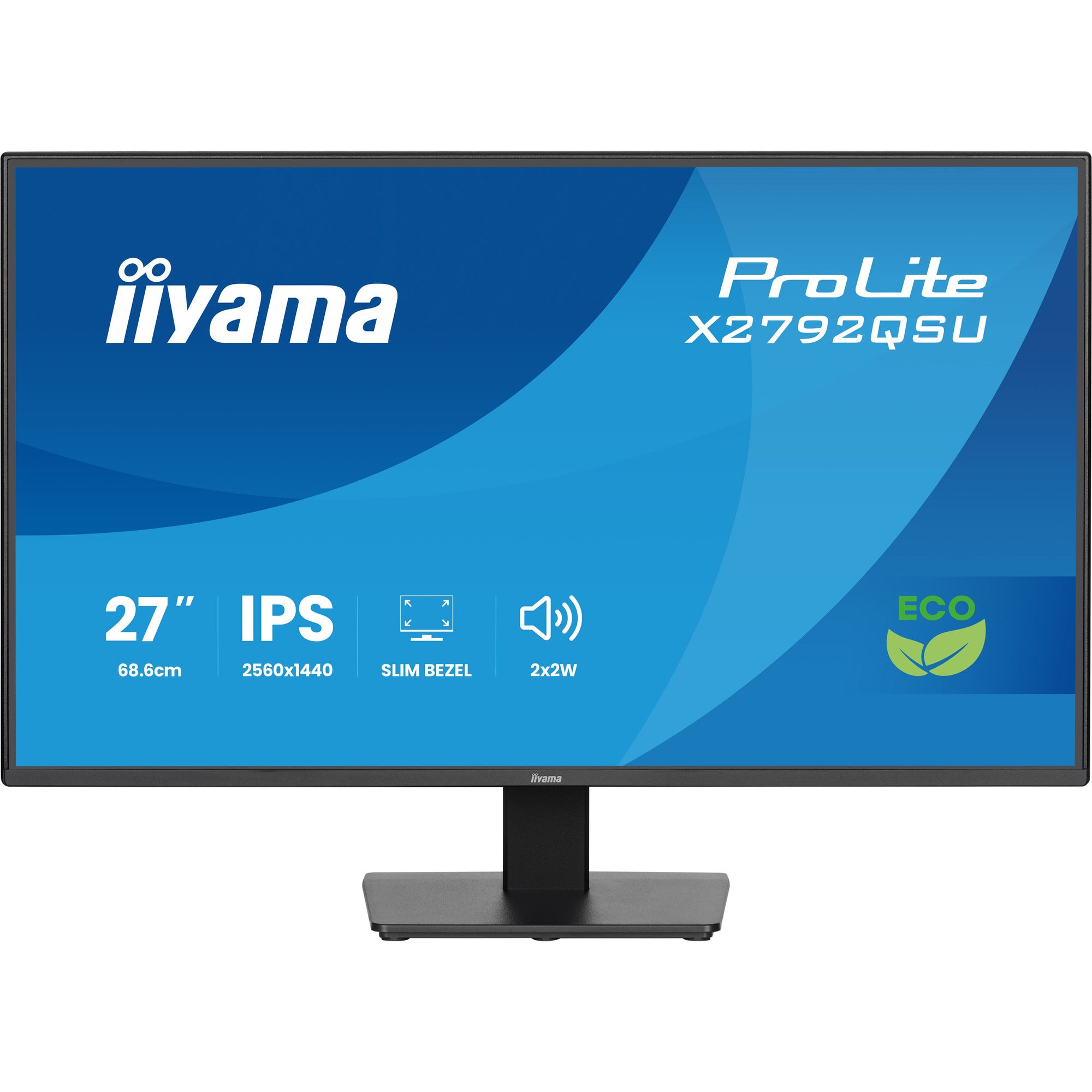 Iiyama prolite x2792qsu-b1 27 gaming monitor (zwart, hdmi, displayport, 2x usb-a, usb-b, 120 hz)