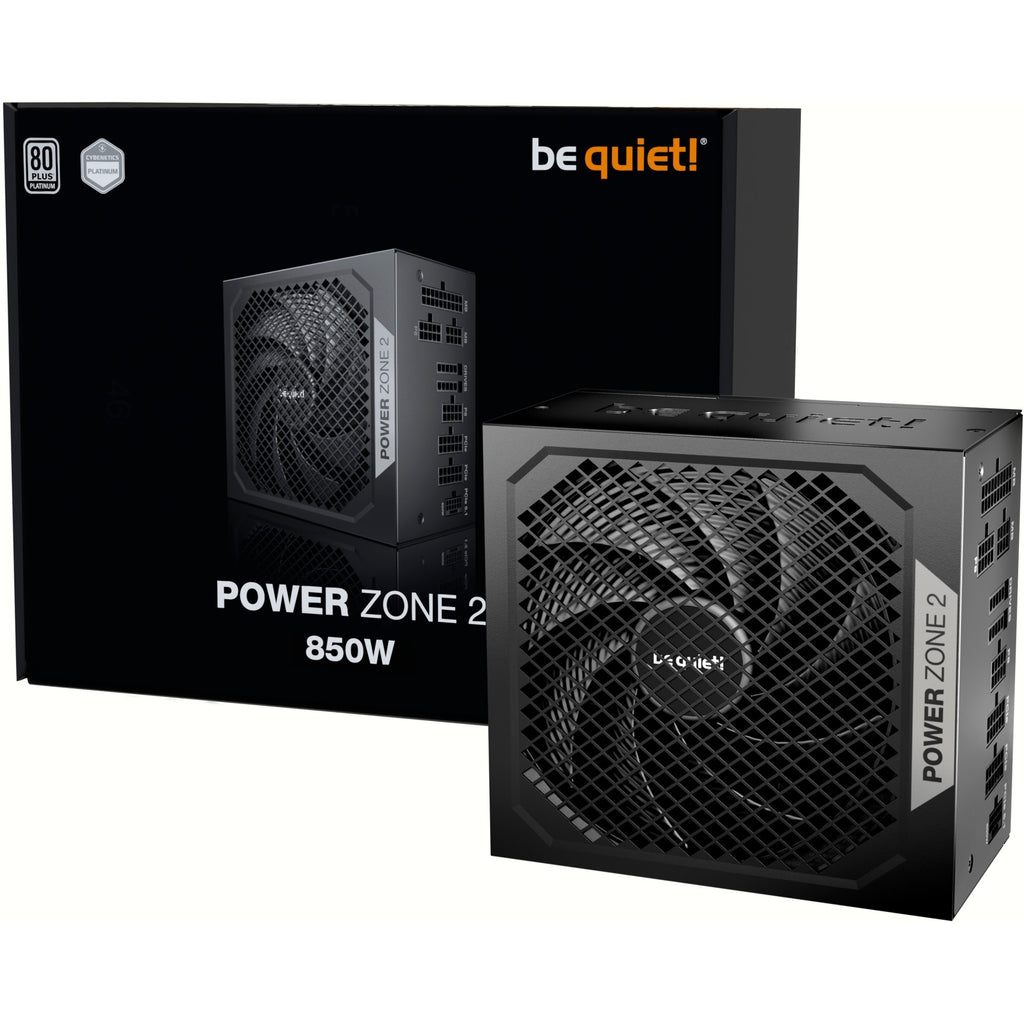 Be quiet! power zone 2 modulaire 850 watt voeding (zwart, 1x 12v-2x6, 3x pcie)