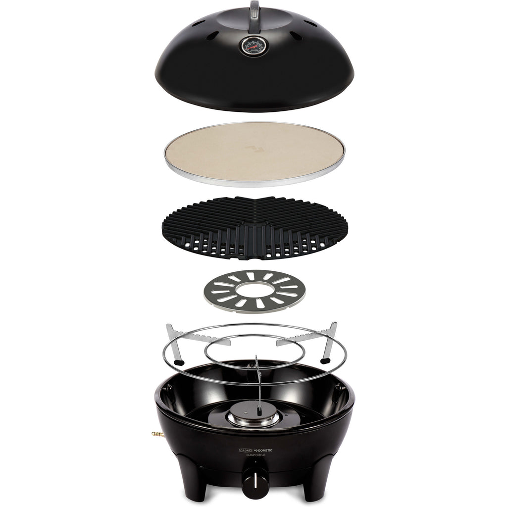 Cadac glamp chef 40 gasbarbecue (zwart, ø 40cm)