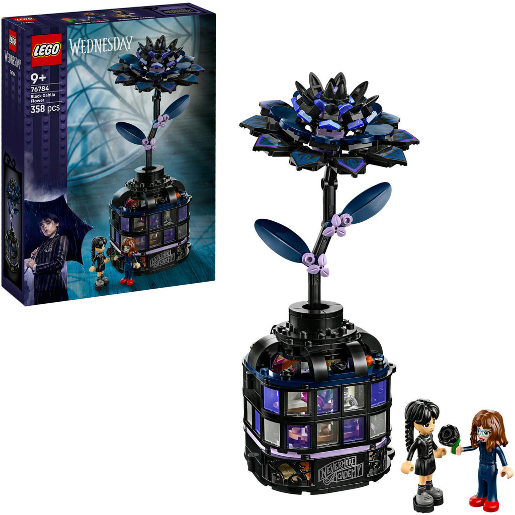 Lego wednesday - zwarte dahlia constructiespeelgoed (76784)