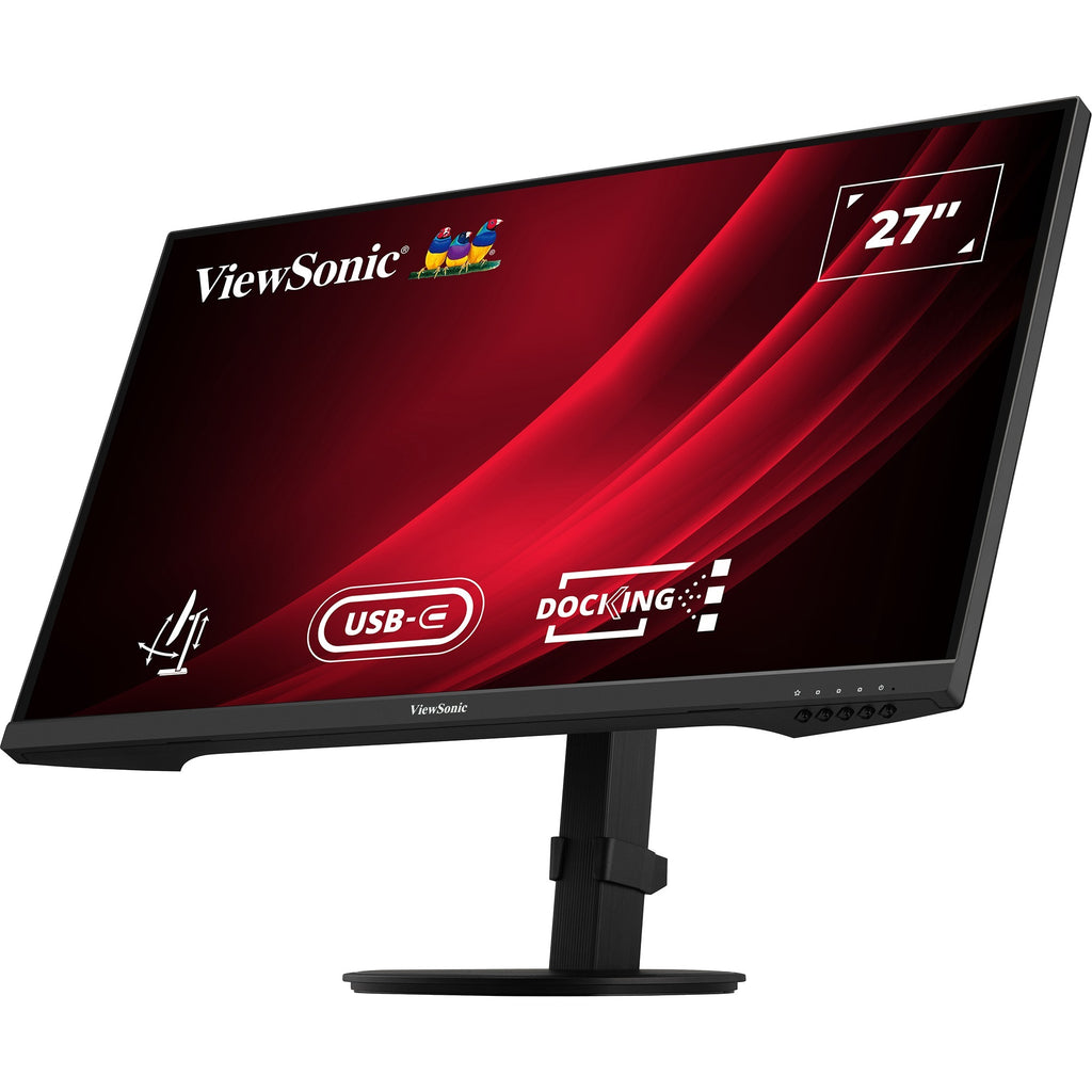 Viewsonic vg2709u-2k dockingmonitor met dubbele luidsprekers en daisy chain 27 (zwart (mat), 1x hdmi, 1x displayport, 1x displayport uit, usb-c, usb-a ,100hz)