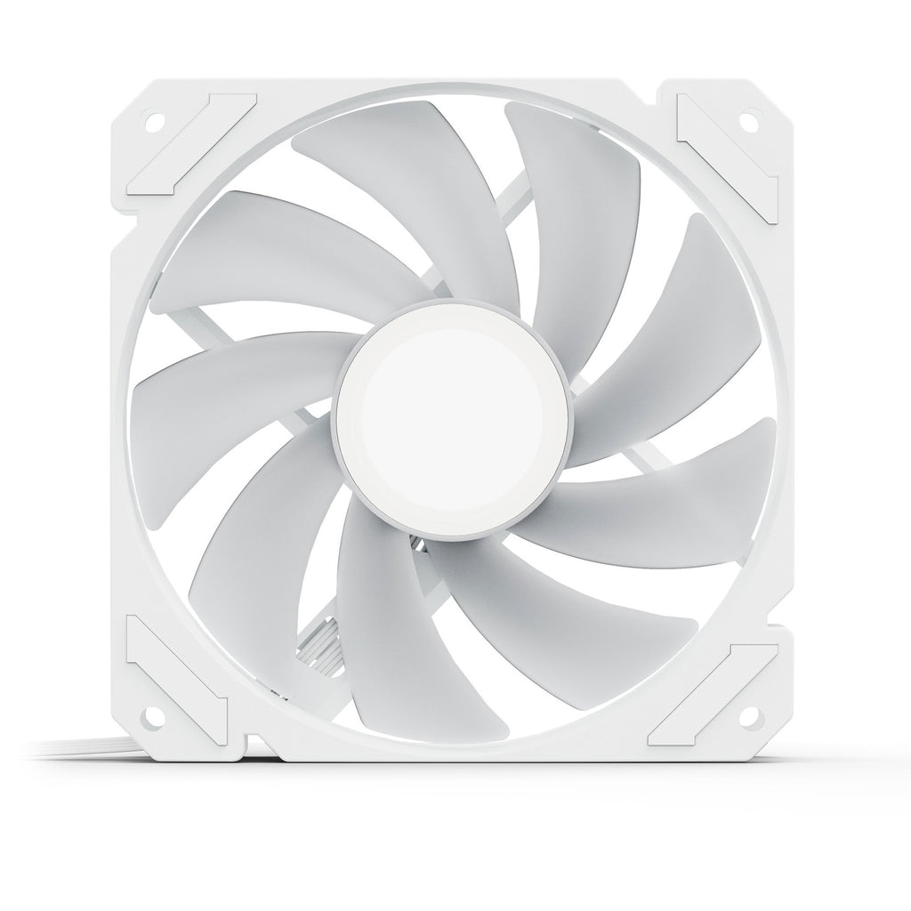 Sharkoon shark mirror rgb pwm case fan (wit, 120 x 120 x 25 mm)