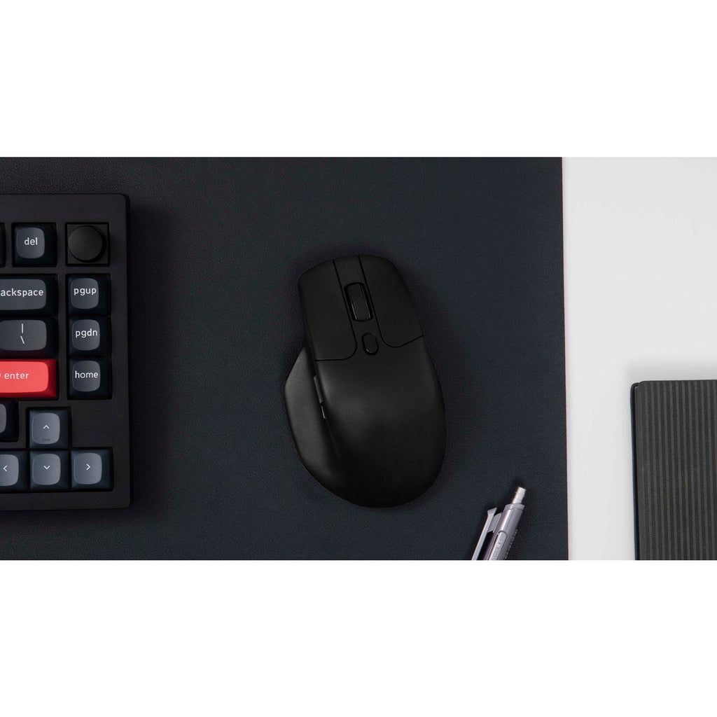 Keychron m6-a1 wireless mouse (zwart, 100 - 26000 dpi, usb-c bluetooth 5.1 2.4 ghz)