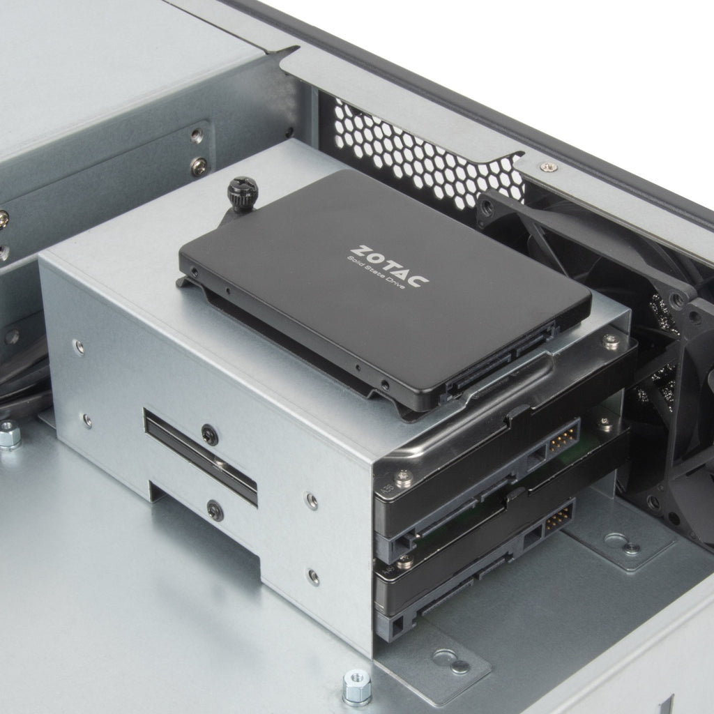 Silverstone sst-rm23-502-mini rack behuizing (zwart)
