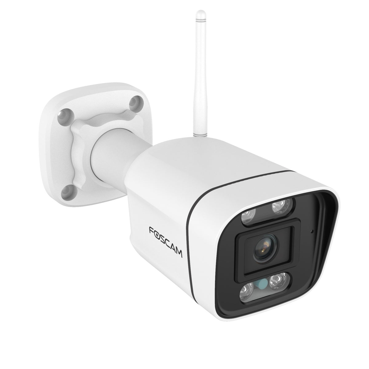 Foscam v8p, 4k 8mp dual-band wifi beveiligingscamera (wit, met geluid- en lichtalarm)