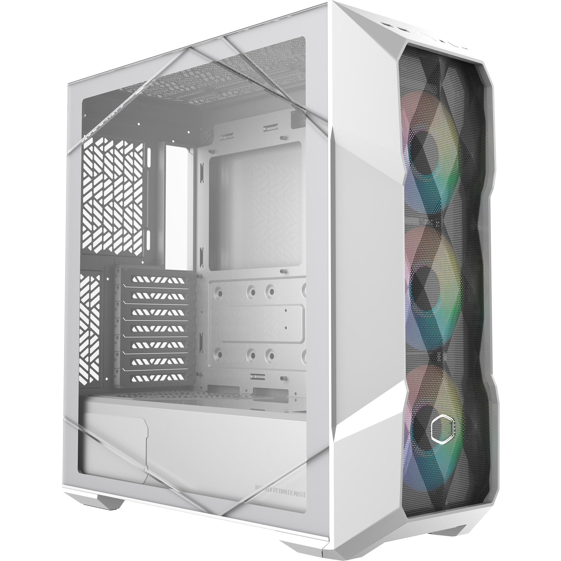 Cooler master masterbox td500 mesh v2 midi tower behuizing (wit | 2x usb-a | 1x usb-c | rgb | tempered glass)