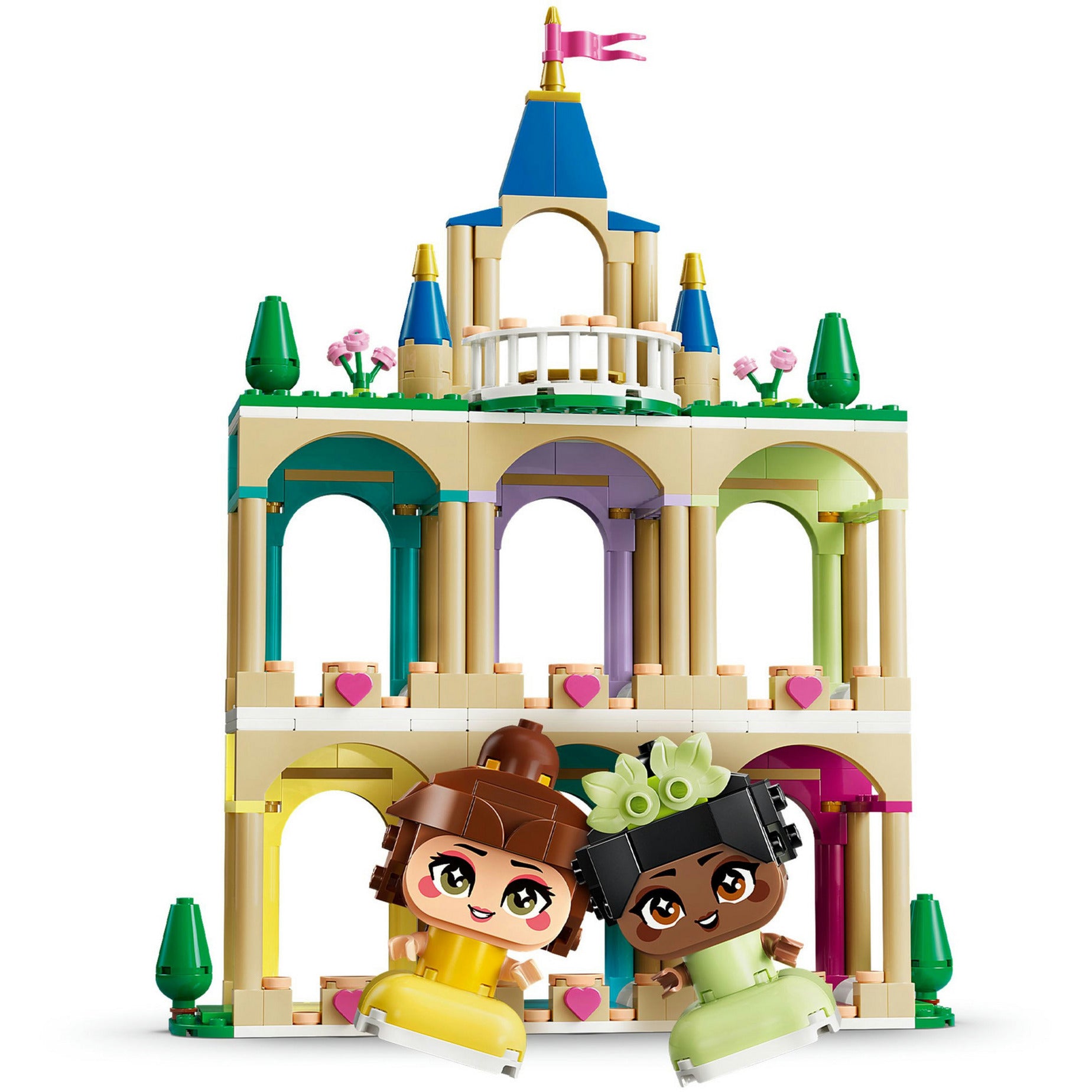 LEGO Disney Prinzessinnen 43291 Mini Belle und Tiana mit Schloss