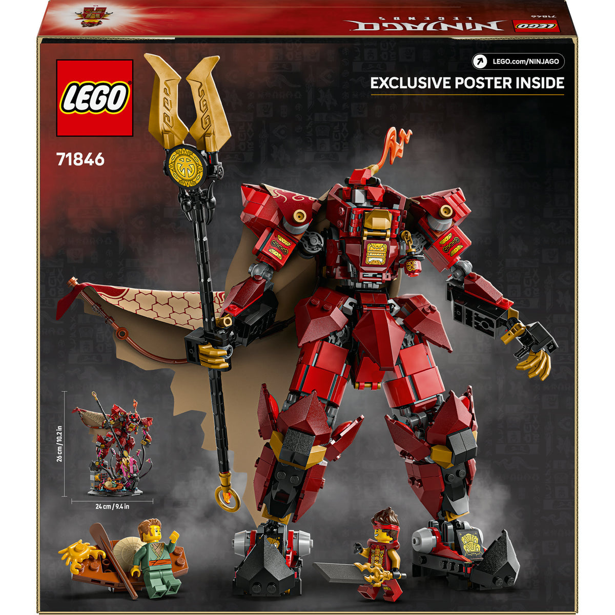 Lego ninjago - de vuurriddermecha constructiespeelgoed (71846)
