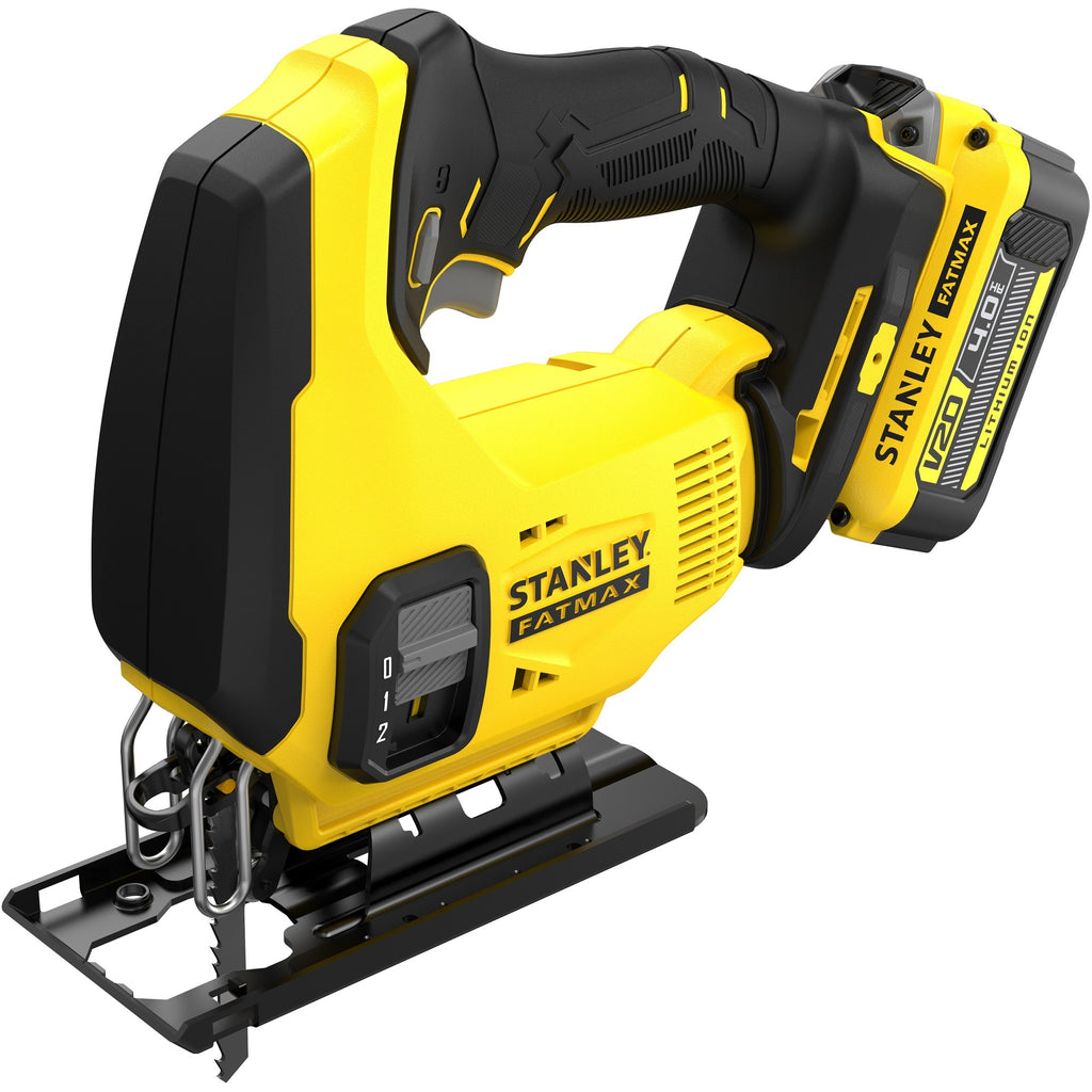 Stanley sfmcs600m2k fatmax® v20 accu decoupeerzaag 18v 4.0ah in koffer