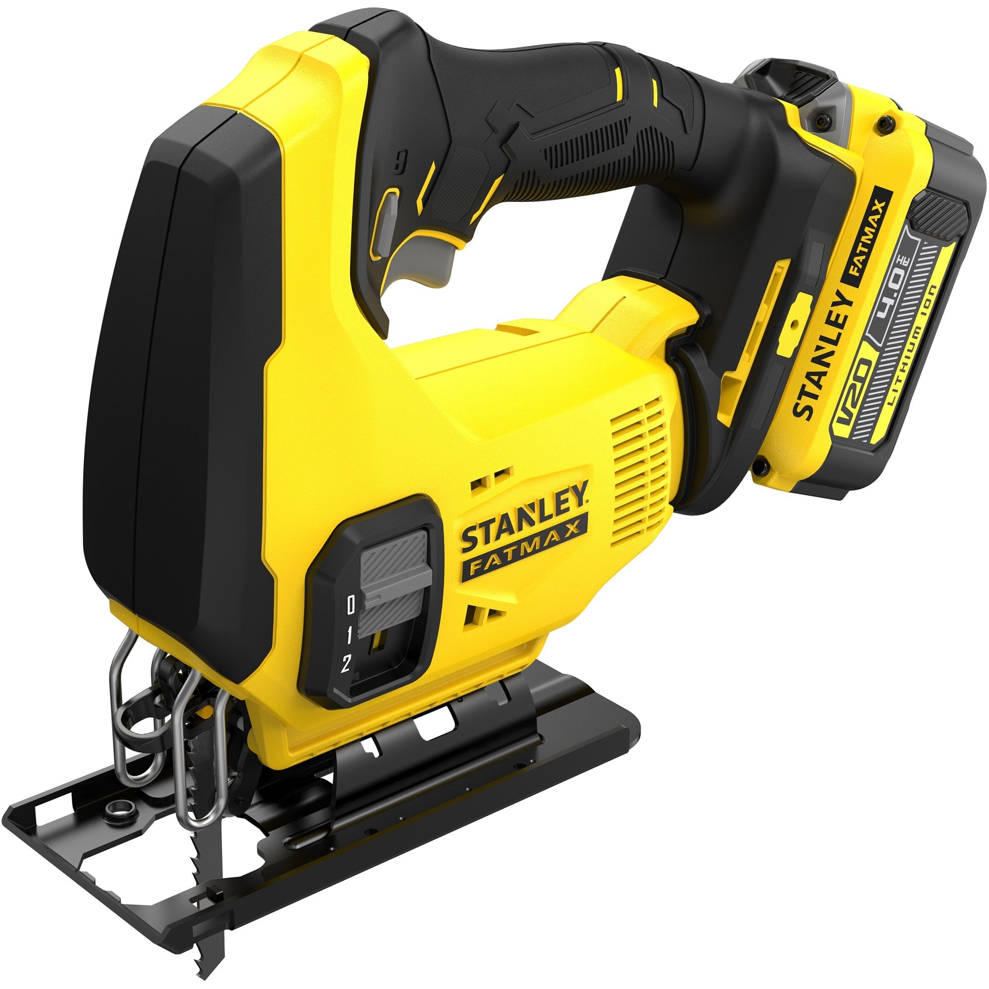 Stanley sfmcs600m2k fatmax® v20 accu decoupeerzaag 18v 4.0ah in koffer