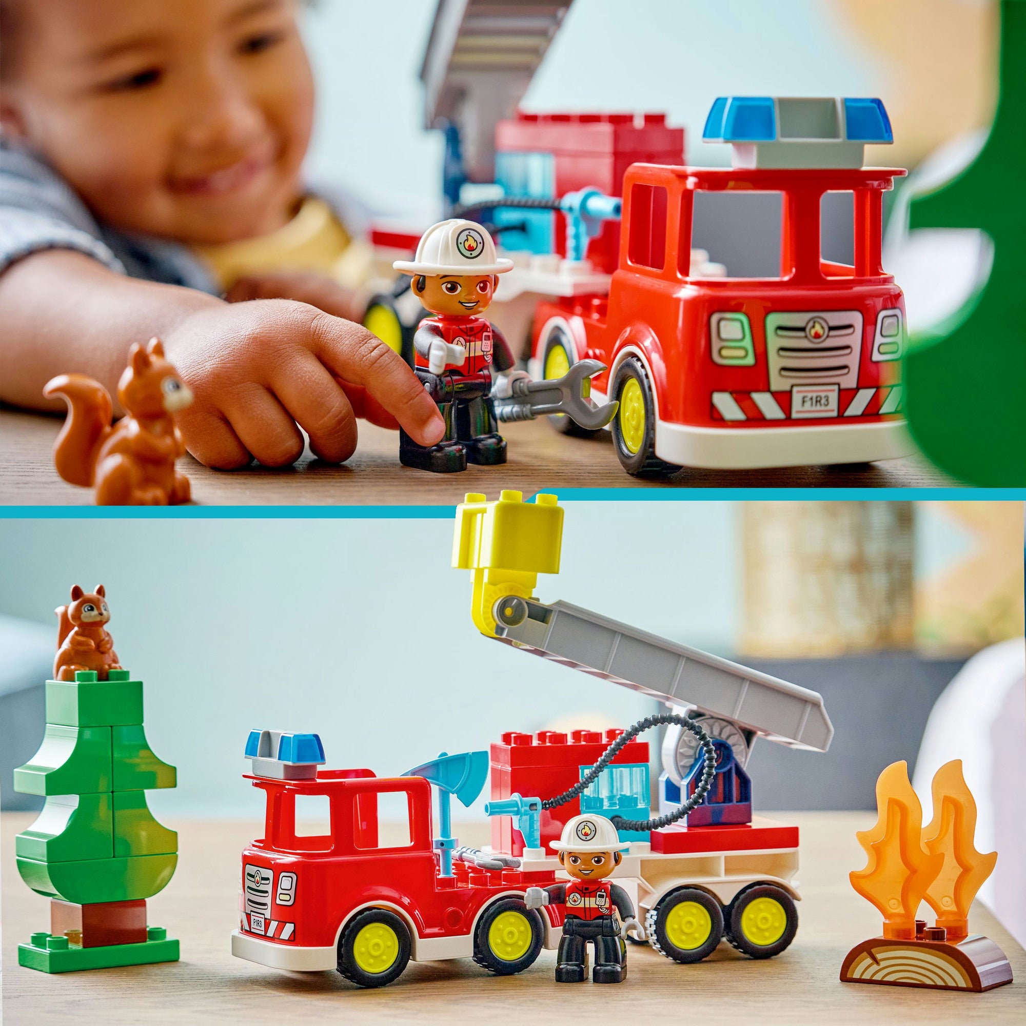 LEGO Duplo 10473 Feuerwehrwagen mit Schlauch und Feuerwehrmann