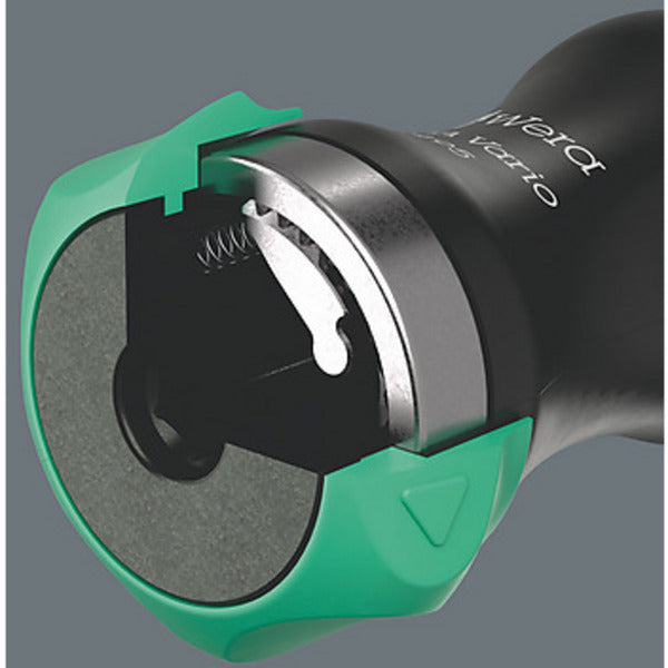 Wera kraftform kompakt vario ra, 7‑delig bitset (zwart groen)