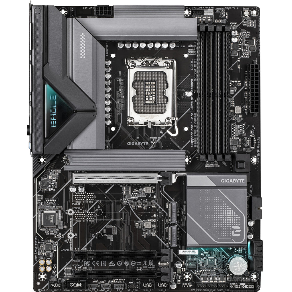 Gigabyte b860 eagle wifi6e socket 1851 moederbord (raid, 2.5gb-lan, wi-fi 6e, bt, sound, atx)