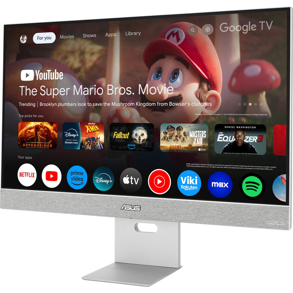 Asus zenscreen smart monitor ms32uc 31.5 4k uhd (grijs, hdmi, displayport, 2x usb-a, usb-c, wifi)