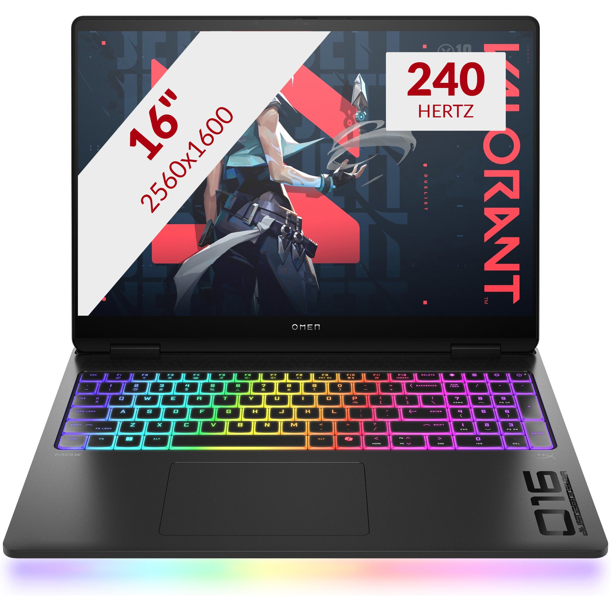 Omen max gaming laptop 16-ah0012nd (b9fh9ea) 16 gaming laptop (zwart | ultra 7 255hx | rtx 5070 | 32 gb | 2 tb ssd | oled | 240 hz)