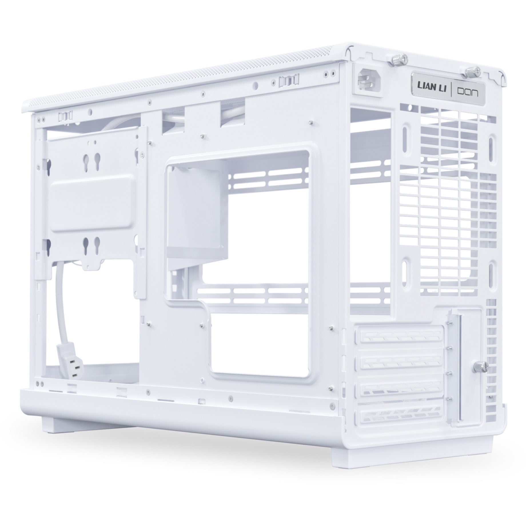 Lian li a3-matx white (wood edition) midi tower behuizing (wit houtkleur | 2x usb-a | 1x usb-c | tempered glass)