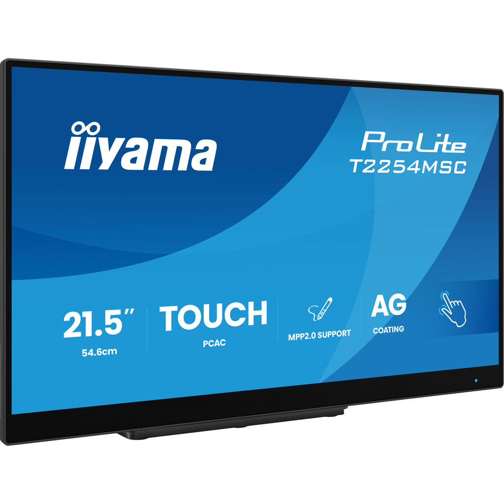 Iiyama prolite t2254msc-b2ag 21.5 touchscreen monitor (zwart, hdmi, displayport, vga, 2x usb-a, usb-b)