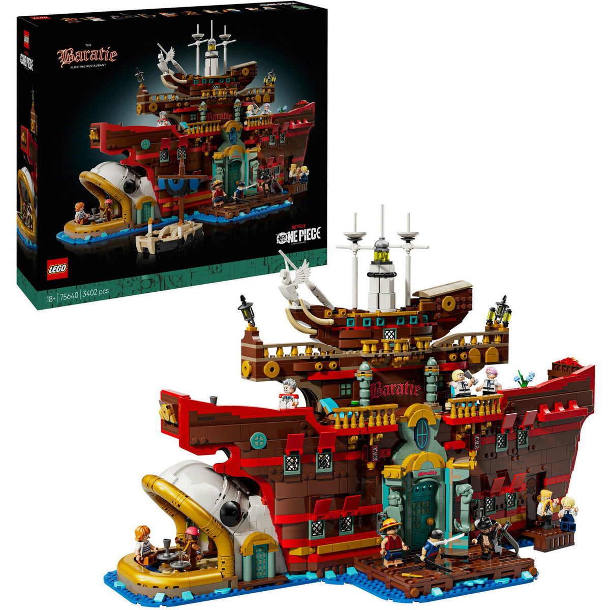 Lego one piece 75640 het drijvende restaurant baratie