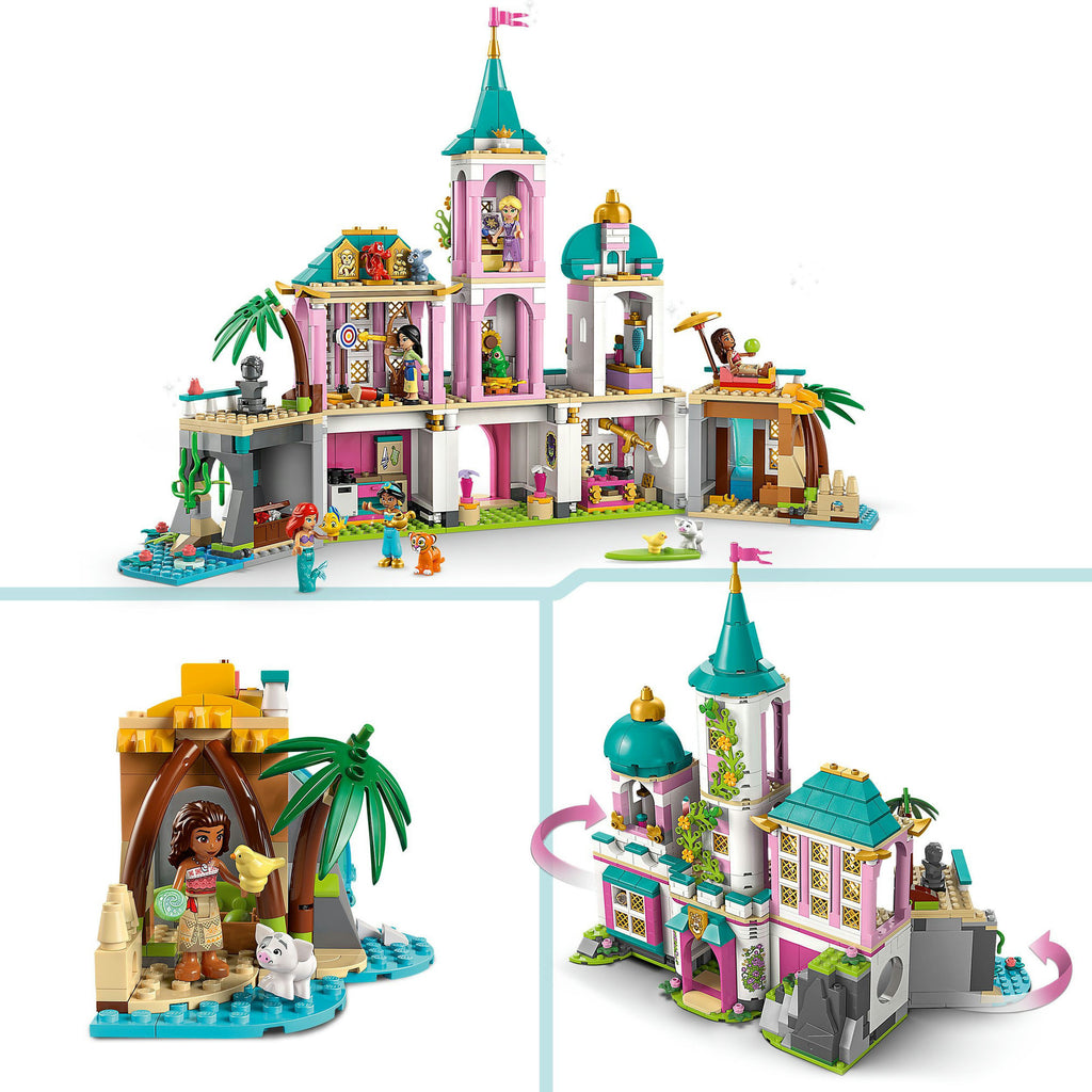 Lego disney - prinsessenkasteel en koninklijke huisdieren constructiespeelgoed (43267)