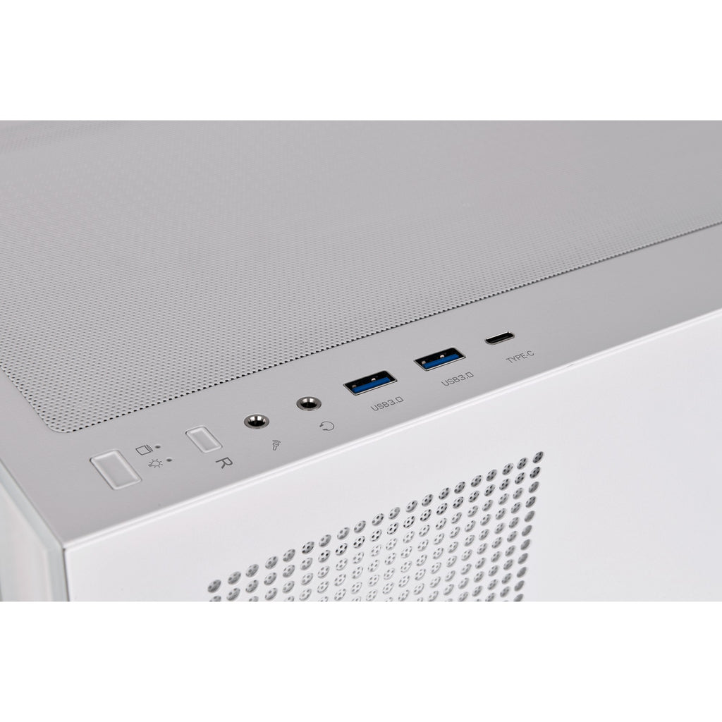 Thermaltake view 270 tg argb - snow midi tower behuizing (wit | 2x usb-a | 1x usb-c | rgb | tempered glass)