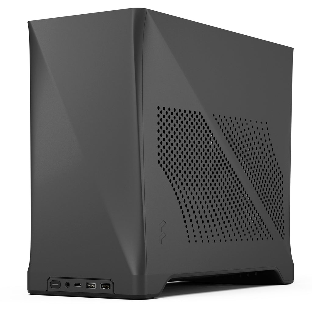 Fractal design era 2 charcoal mini tower behuizing (donkergrijs | 2x usb-a | 1x usb-c)
