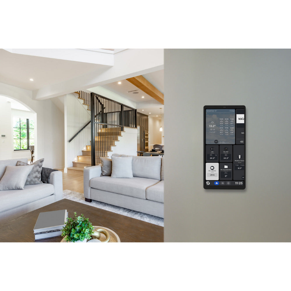 Shelly wall display x2i bedieningspaneel (zwart, touchscreen, wi-fi 6, bluetooth 5.4)