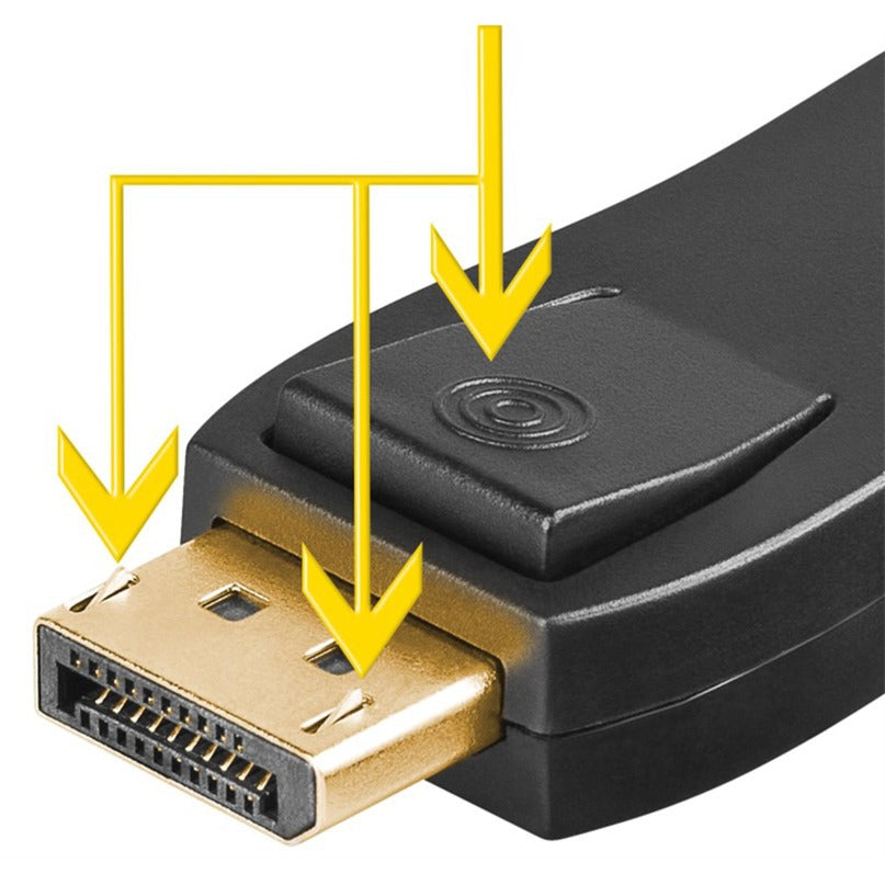 Goobay adapter displayport > hdmi (zwart, passief, verguld)