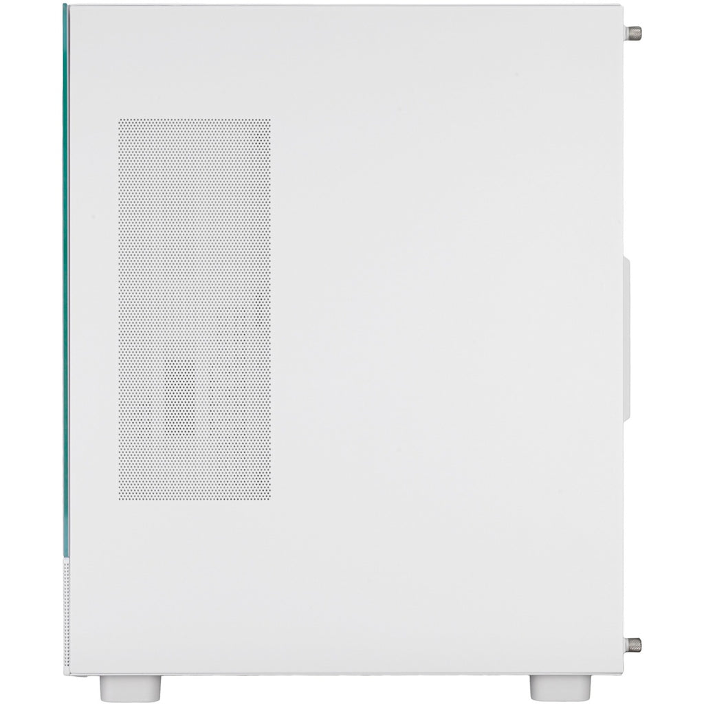 Silverstone lucid 04 mini tower behuizing (wit | 2x usb-a | 1x usb-c | rgb | tempered glass)