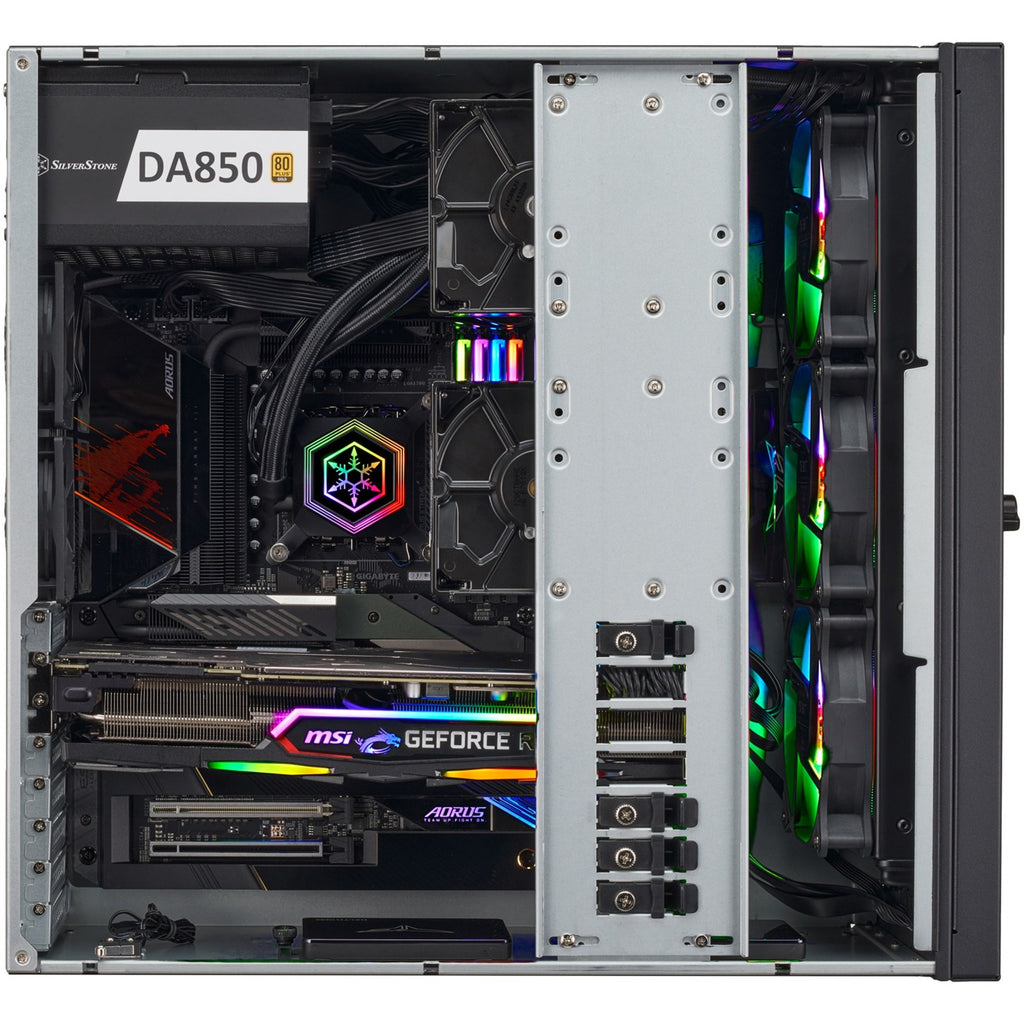 Silverstone rm44 rack behuizing (zwart | 4u | usb type-c | 2x 80mm casefan inbegrepen)