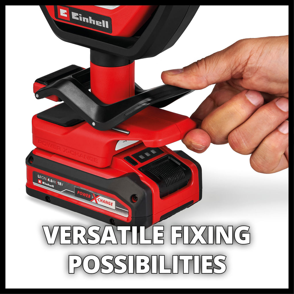 Einhell gc-ol 18 1500 li-solo accu buiten lamp verlichting (rood zwart, accu en oplader niet inbegrepen)