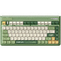 Iqunix og80 camping wireless mechanical keyboard (groen, us lay-out (qwerty), cherry mx red, 80% (tkl), rgb leds, hot-swappable, pbt, 2.4ghz | bluetooth 5.1 | usb-c)